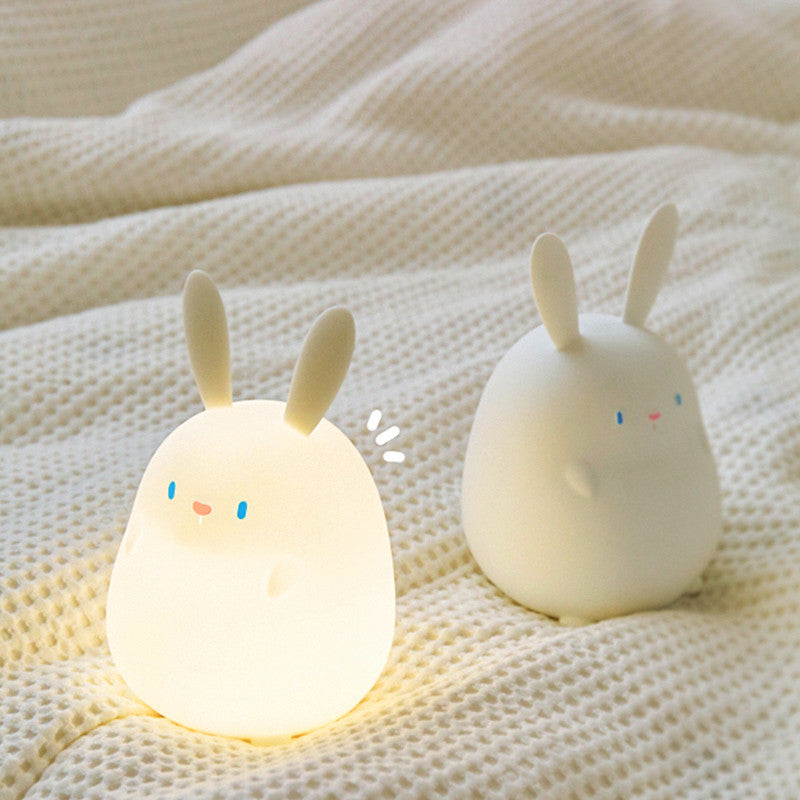 Creative Home Decoration Bunny Shape Silicone Night Light