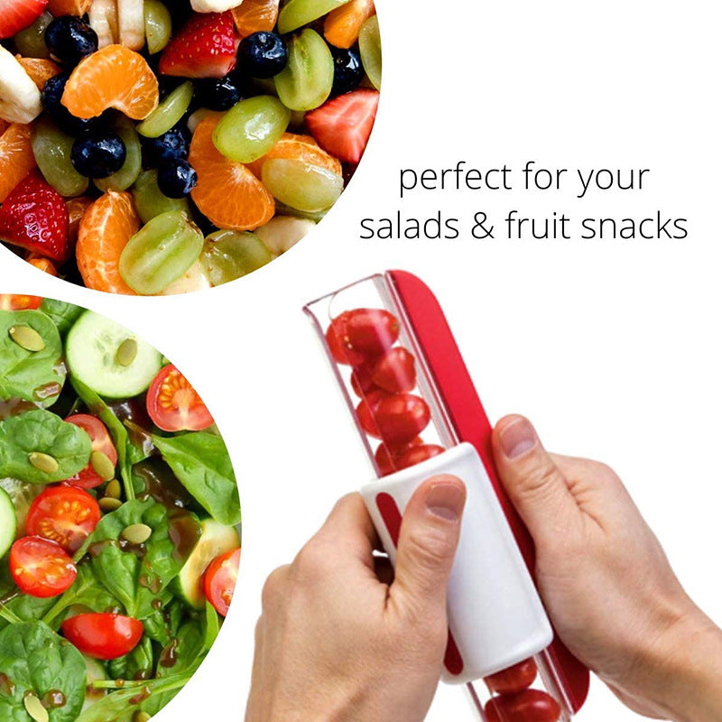 Tomato Chip Slicer Vegetable Fruit Zip Slicer Knife Grape Cutter Chopper Multifunctional Kitchen Tools