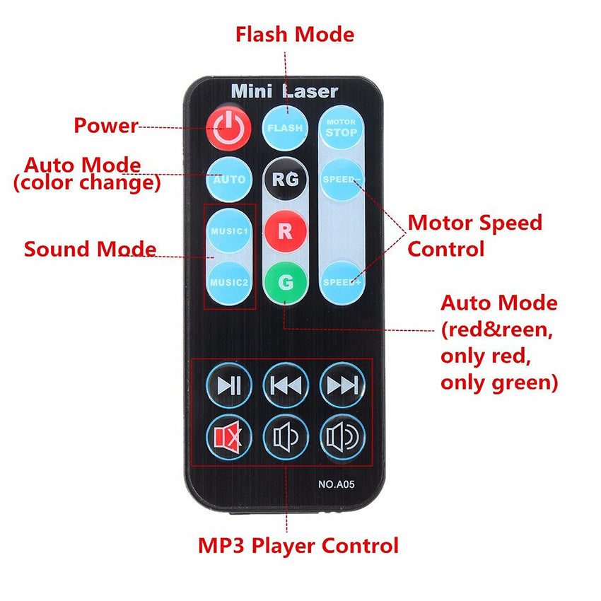 KTV Laser Home Bouncer Laser Colorful Lights