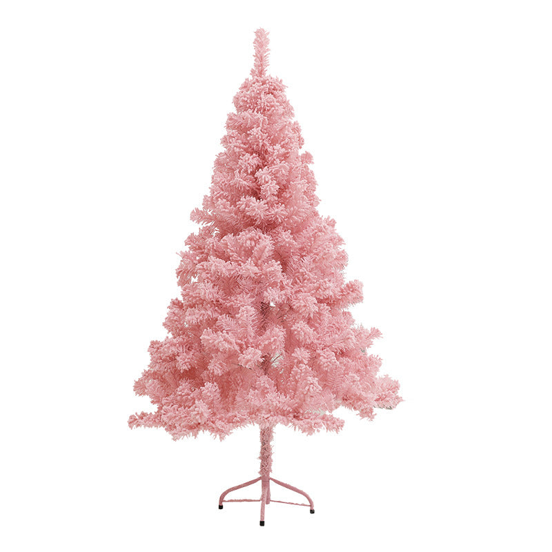 PinkChristmas Tree Package Home Flocking Decoration