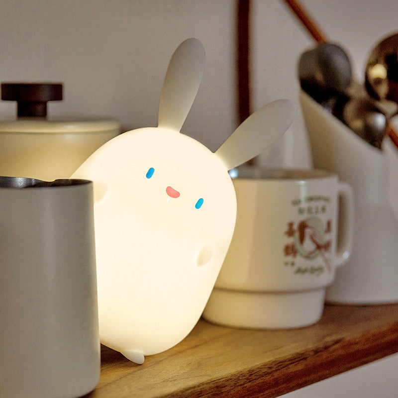 Creative Home Decoration Bunny Shape Silicone Night Light